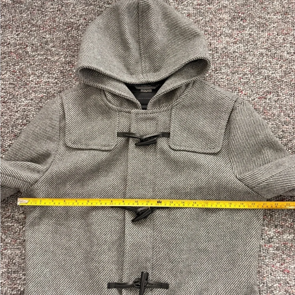 Jack and Jones Charcoal Light Gray Wool Blend Trench Pea Coat Mid length S